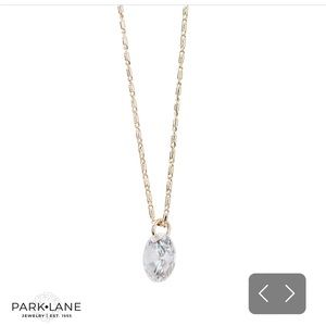 Park Lane Halo Necklace, Gold Tone, NWT